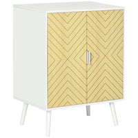 Mobile Credenza 2 Ante 60x40x80 cm in Legno e MDF Rovere