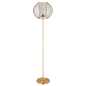 Lampada da Terra Ø35x150 cm E27 Paralume Sferico Oro