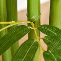 Pianta Artificiale di Bambù H140 cm con Vaso Verde