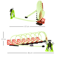 Pista per Macchinine per Bambini 86x67x21 cm con Effetti Luminosi e Automobilina Multicolore