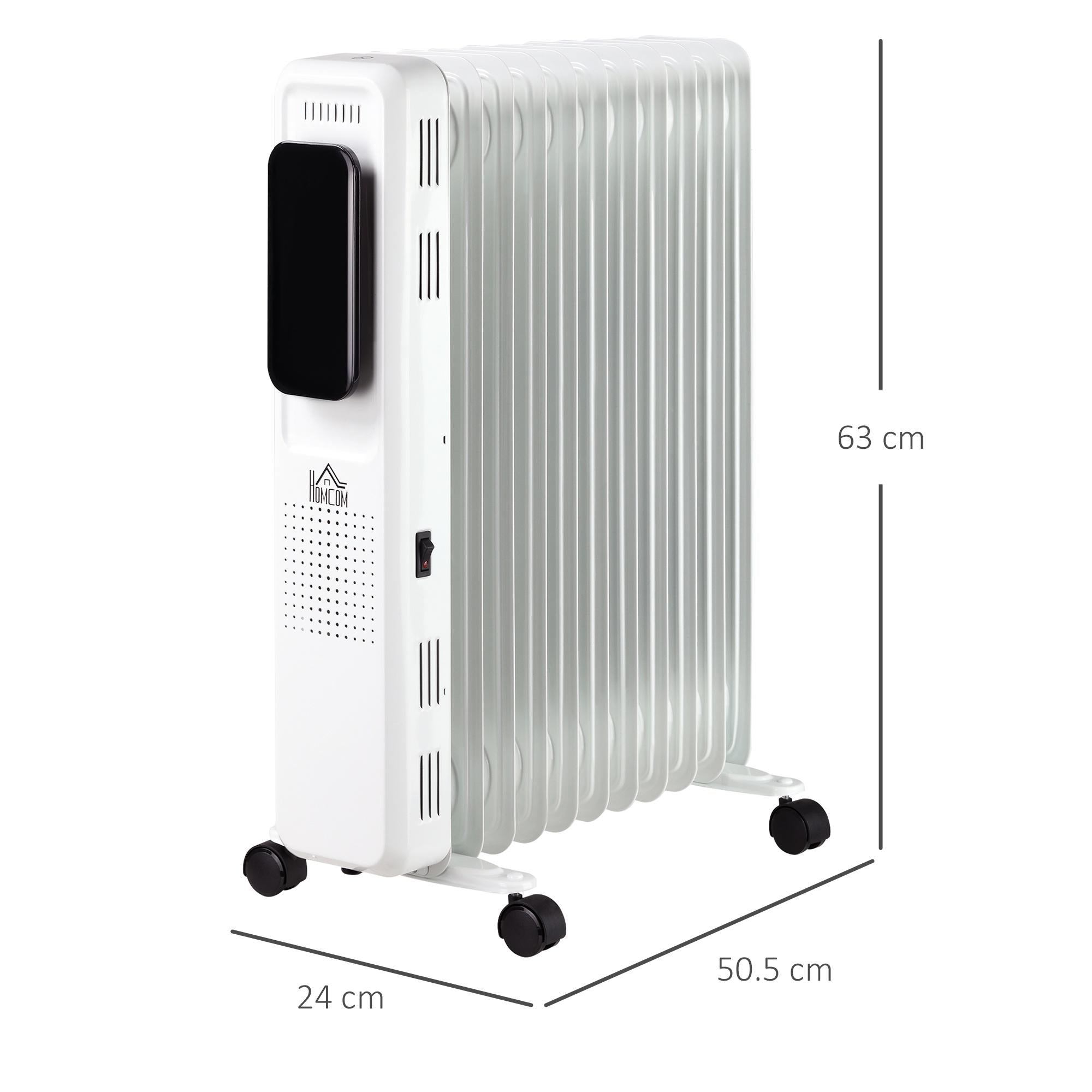 Stufa Termosifone ad Olio 2720W 11 Elementi Bianco