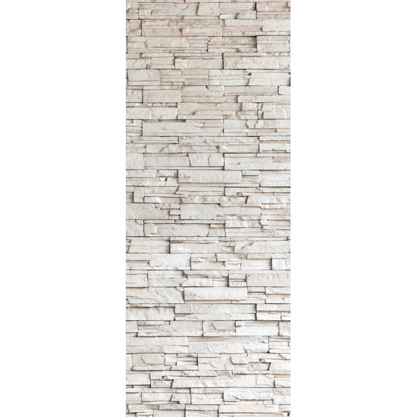 Decorazione per Porta Autoadesiva Facile da Applicare 210x83 cm Door Cover White Bricks