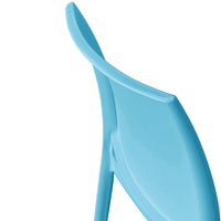 Sedia altea in plastica colore azzurro modello confort