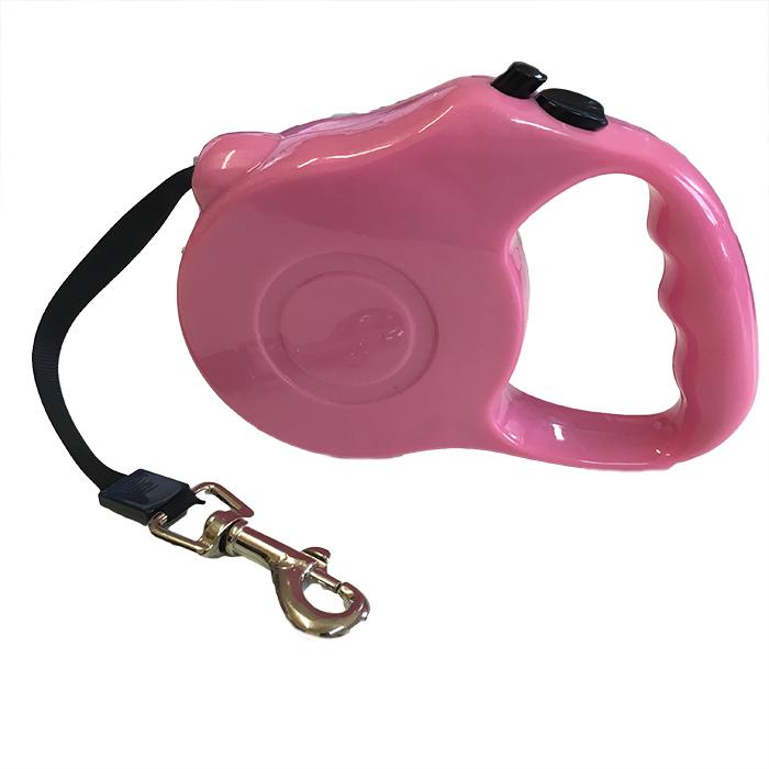 Guinzaglio estendibile per cani - Max 15 kg - Colore Rosa - Start&Stop