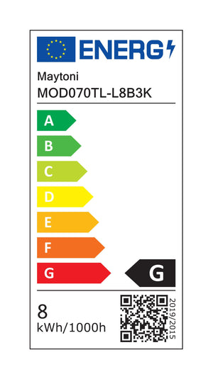 Lampada da tavolo Modern in Metallo e Acrilico Fad Nero