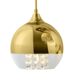 Lampada pendente Pendant in Metallo Fermi Oro