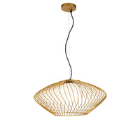 Lampada pendente Pendant in Metallo Plec Oro