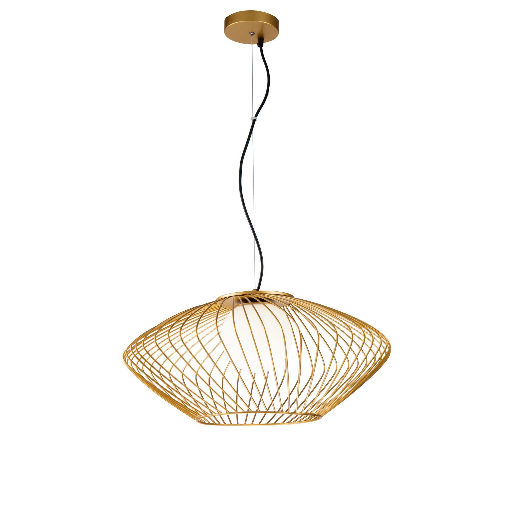 Lampada pendente Pendant in Metallo Plec Oro