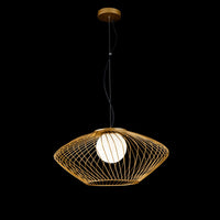 Lampada pendente Pendant in Metallo Plec Oro