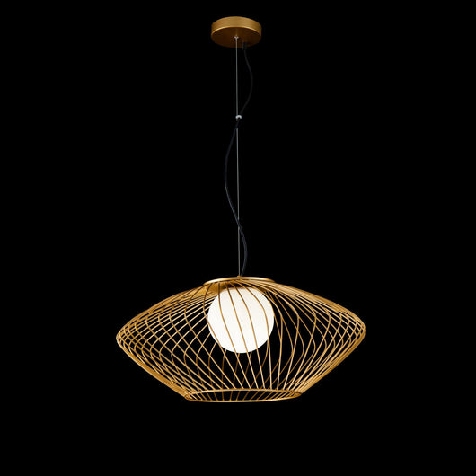 Lampada pendente Pendant in Metallo Plec Oro