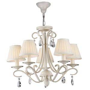 Lampadario Elegant in Metallo Brionia Beige