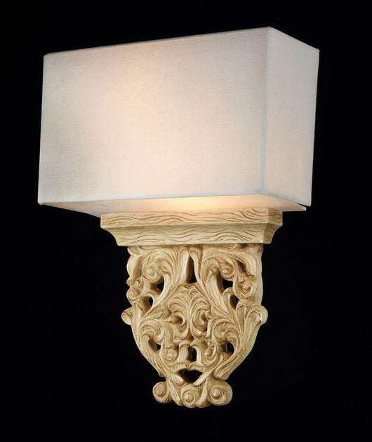 Lampada da parete House in Metallo Albero Beige