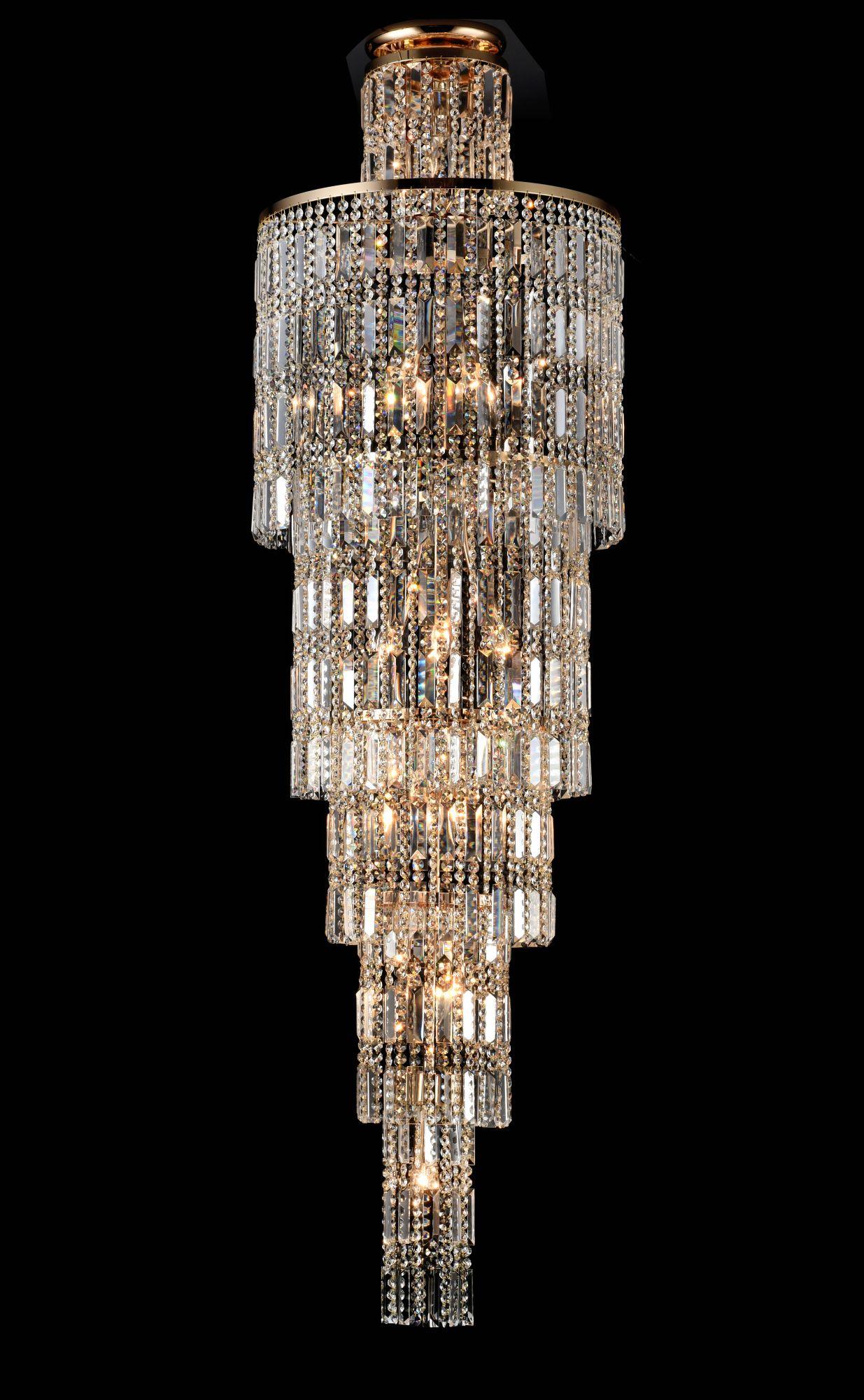 Lampadario Royal Classic in Metallo Niagara Oro