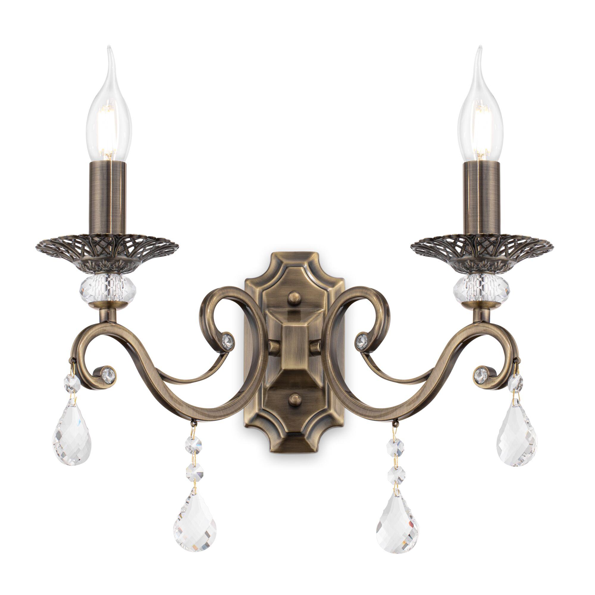 Lampada da parete Royal Classic in Metallo Grace Ottone