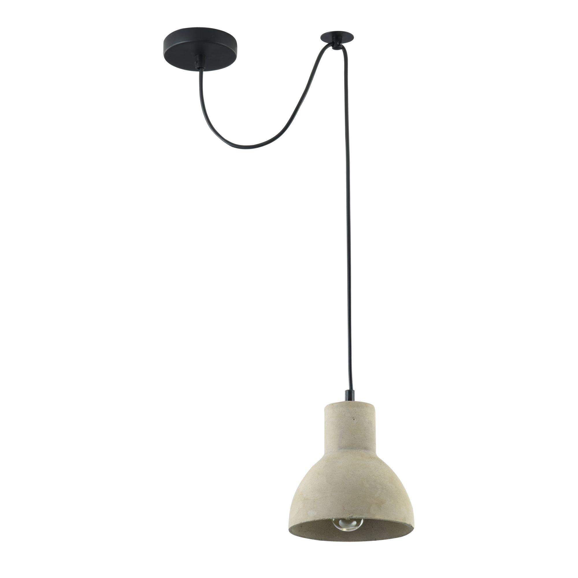 Lampada pendente Loft in Metallo Broni Nero