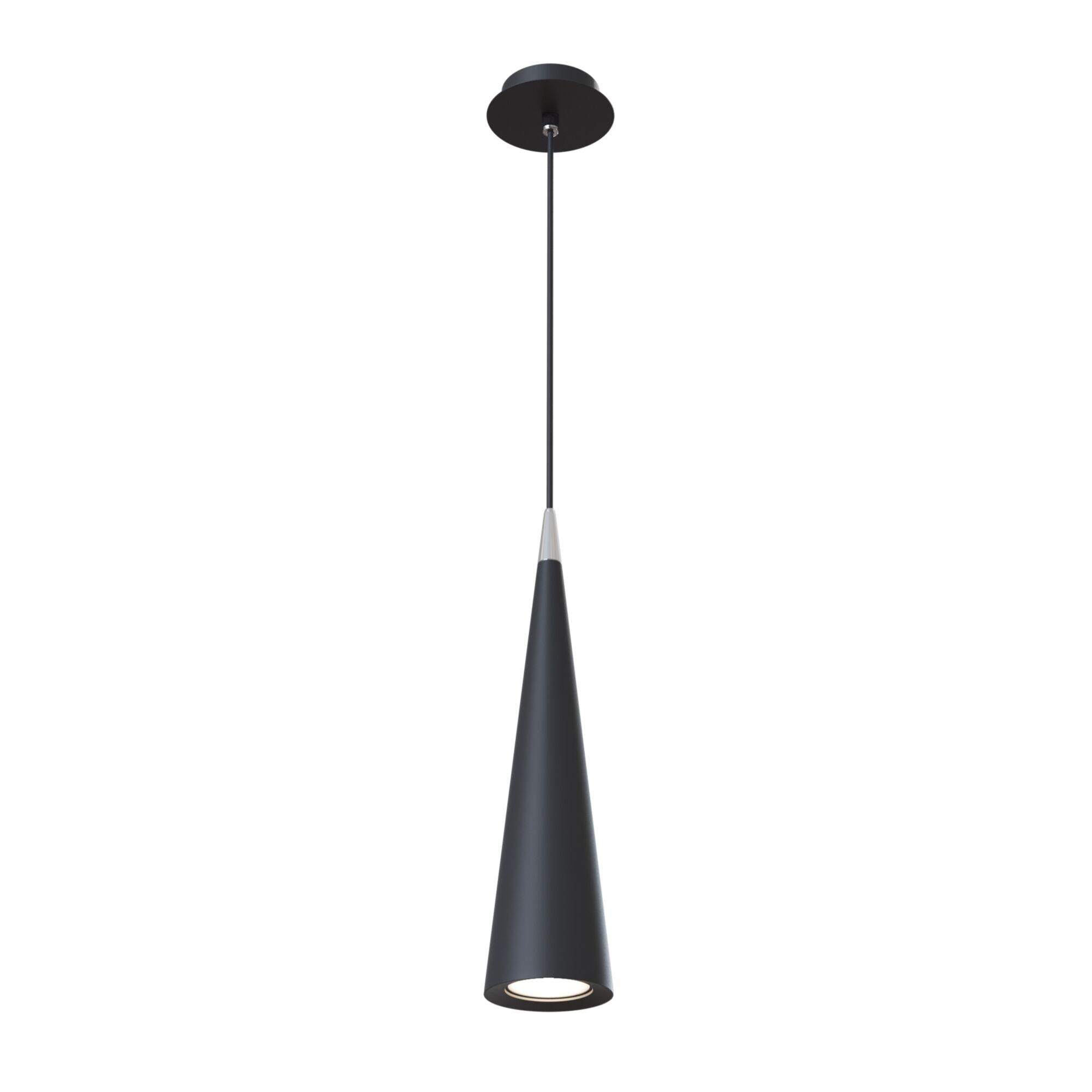 Lampada pendente Pendant in Metallo Nevill Nero