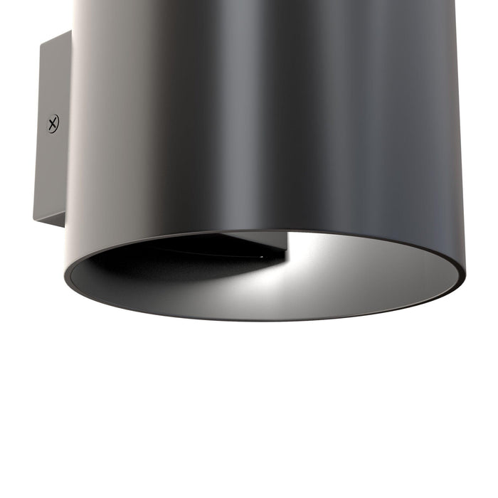 Lampada da parete Ceiling & Wall in Alluminio Rond Nero