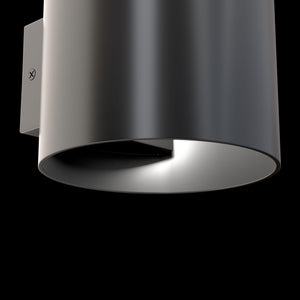 Lampada da parete Ceiling & Wall in Alluminio Rond Nero