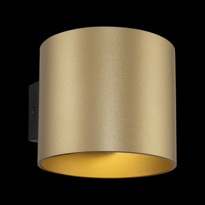 Lampada da parete Ceiling & Wall in Alluminio Rond Opaco Oro