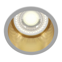 Faretto da incasso Downlight in Alluminio Reif Bianco con Oro