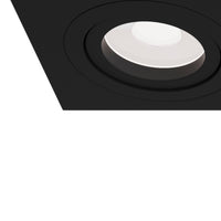 Faretto da incasso Downlight in Alluminio Atom Nero