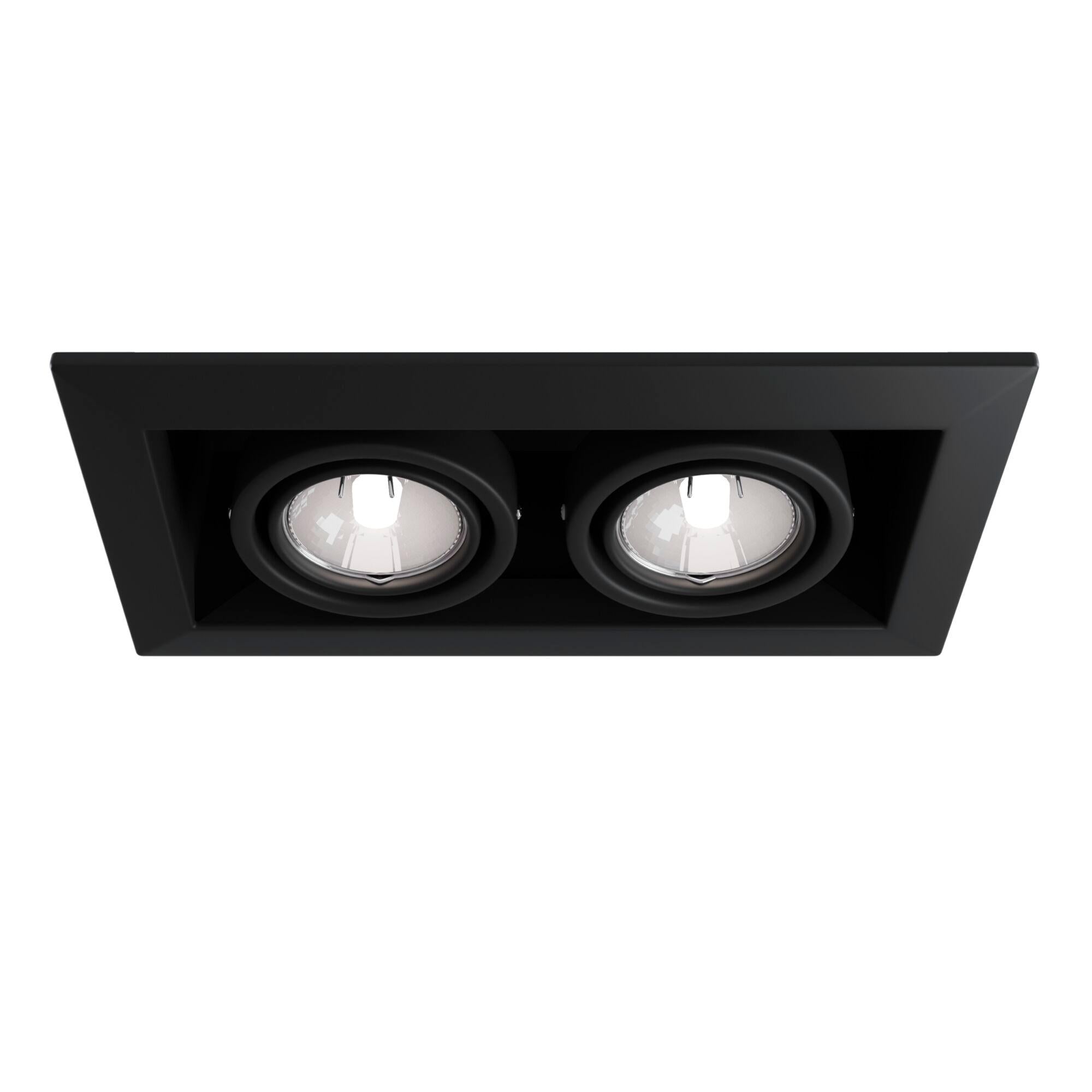 Faretto da incasso Downlight in Metallo Metallo Modern Nero