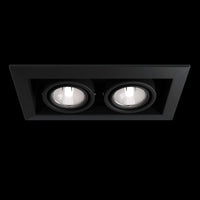 Faretto da incasso Downlight in Metallo Metallo Modern Nero