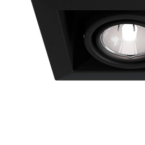 Faretto da incasso Downlight in Metallo Metallo Modern Nero