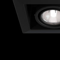 Faretto da incasso Downlight in Metallo Metallo Modern Nero