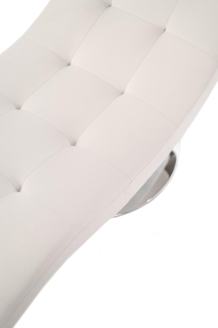 Poltrona Chaise Longue 180x60x90 cm in Similpelle Sleeper Bianca