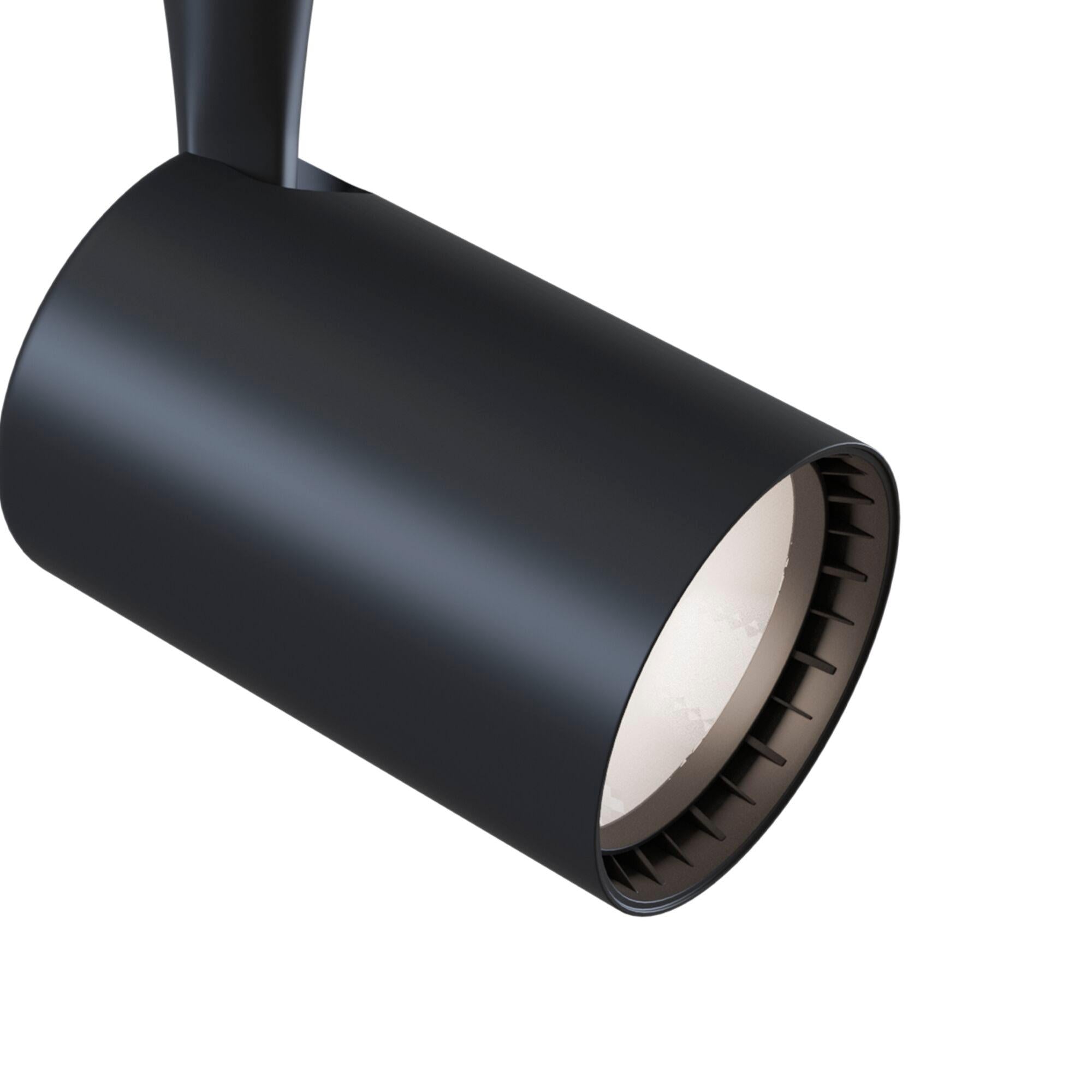 Faretto a LED per Sistema Illuminazione Binario 12W 4000K in Alluminio  Nero