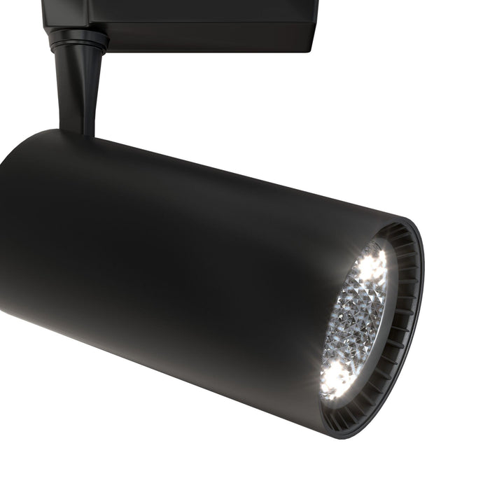 Faretto a LED per Sistema Illuminazione Binario 40W 3000K in Alluminio Vuoro  Nero