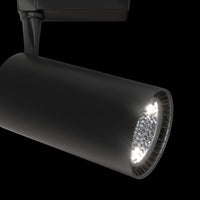 Faretto a LED per Sistema Illuminazione Binario 40W 4000K in Alluminio Vuoro  Nero