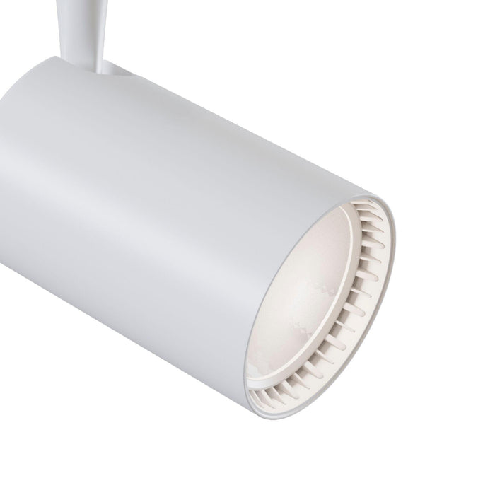 Faretto a LED per Sistema Illuminazione Binario 30W 4000K in Alluminio Vuoro  Bianco