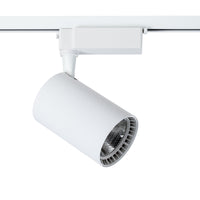 Faretto a LED per Sistema Illuminazione Binario 30W 3000K in Alluminio Vuoro  Bianco