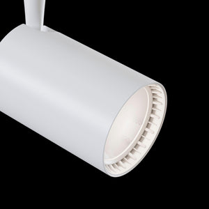 Faretto a LED per Sistema Illuminazione Binario 30W 3000K in Alluminio Vuoro  Bianco