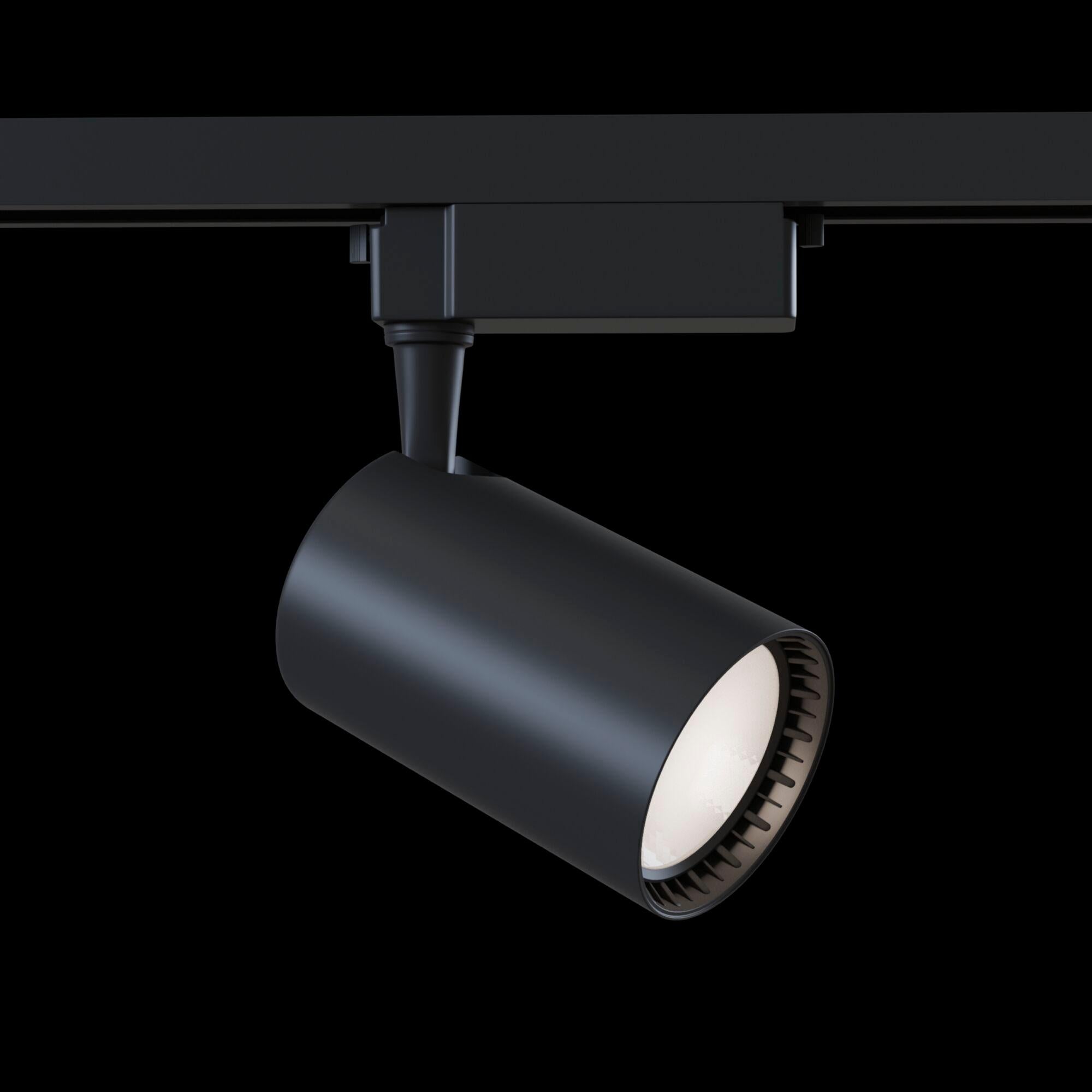 Faretto a LED per Sistema Illuminazione Binario 17W 4000K in Alluminio Vuoro  Nero