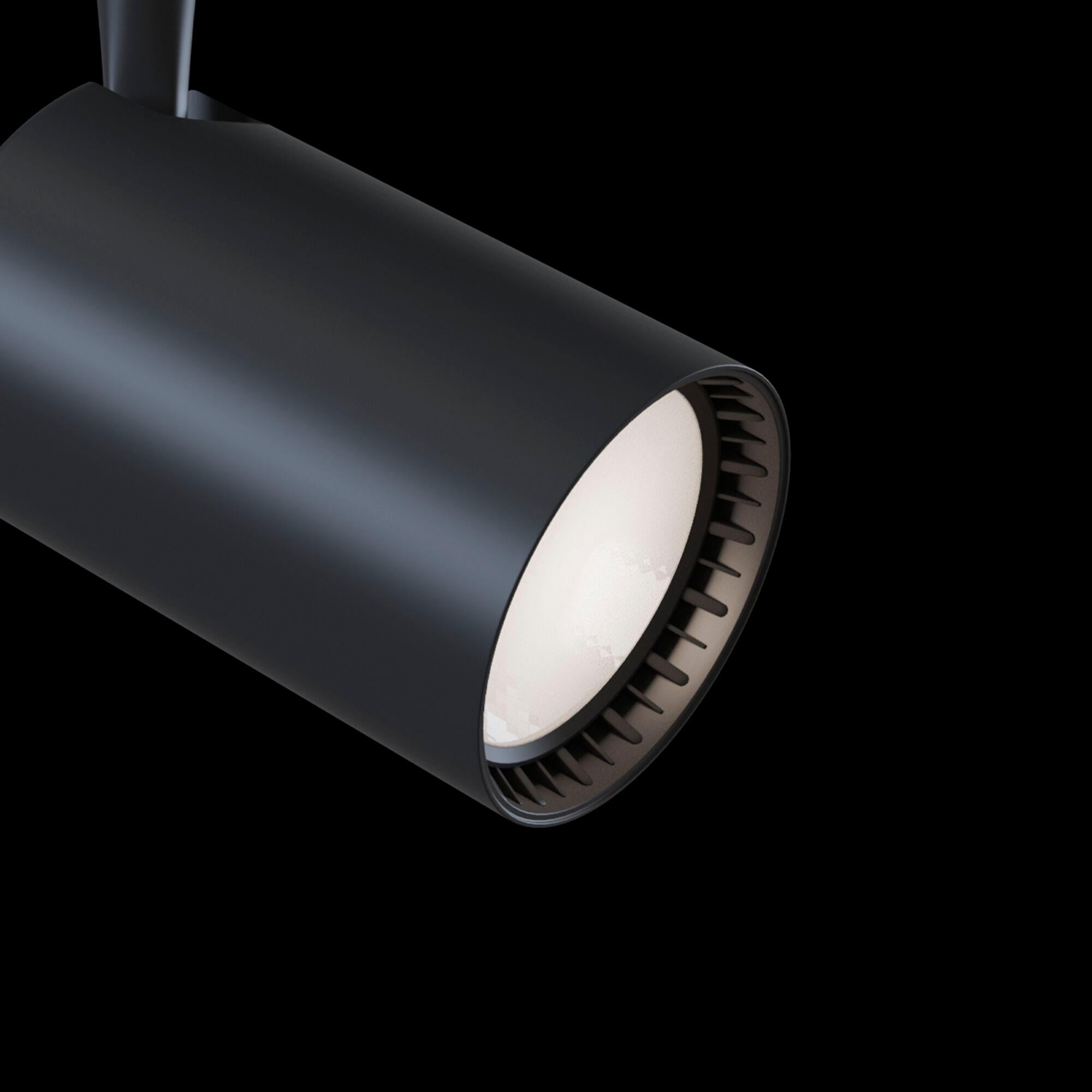 Faretto a LED per Sistema Illuminazione Binario 17W 4000K in Alluminio Vuoro  Nero