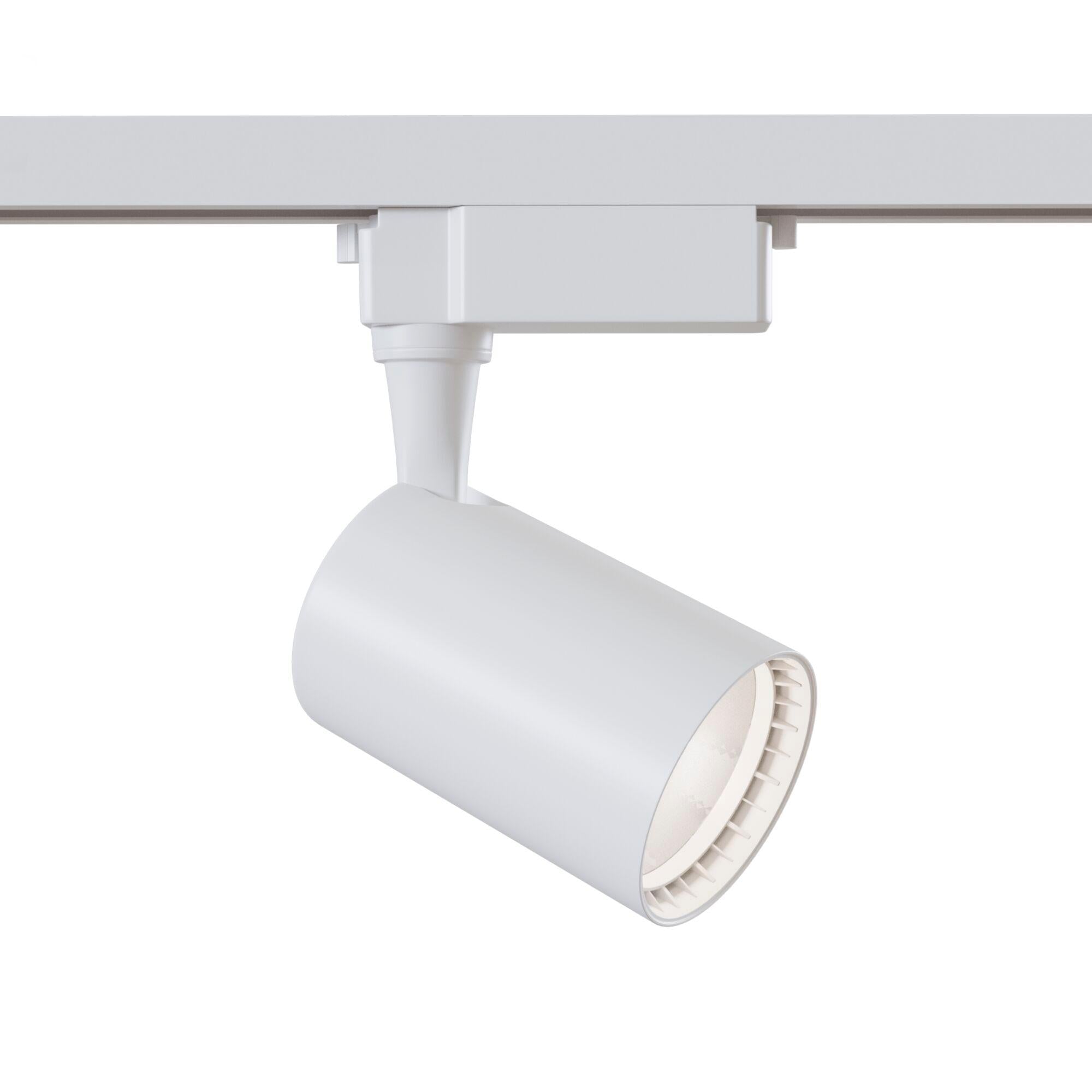 Faretto a LED per Sistema Illuminazione Binario 12W 4000K in Alluminio Vuoro  Bianco