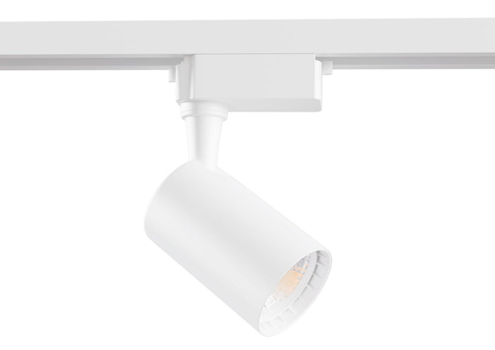 Faretto a LED per Sistema Illuminazione Binario 6W 3000K in Alluminio Vuoro  Bianco