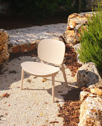 Sedia da Giardino 49x71x58,5 cm in Polipropilene Camilla Beige