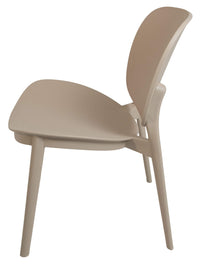 Sedia da Giardino 49x71x58,5 cm in Polipropilene Camilla Beige