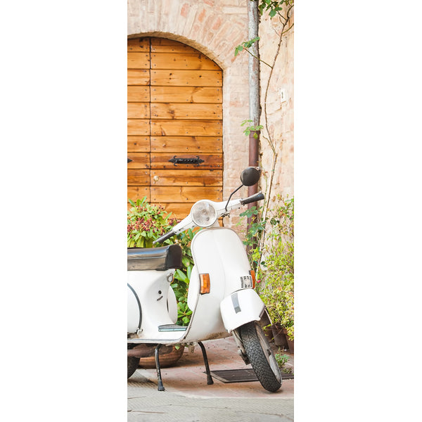 Decorazione per Porta Autoadesiva Facile da Applicare 210x83 cm Door Cover Vespa