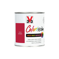 Smalto Multisupporto Colorissim Dona Modernita' Su Ogni Supporto, Materiale O Superficie Colore Rosso 0,50 Lt-V33