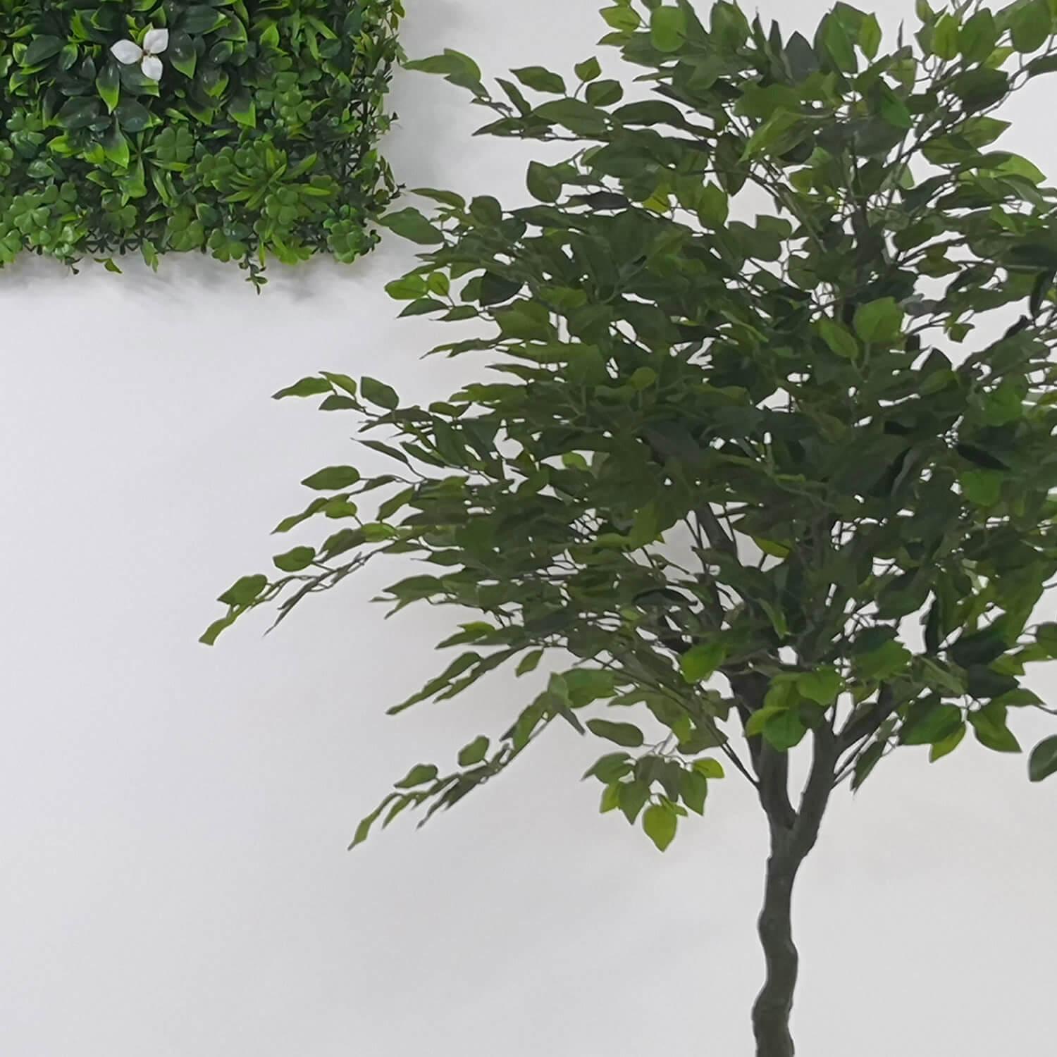 Pianta Artificiale H160 cm Ficus con Vaso Verde