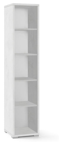 Libreria a Giorno 39x182x41 cm Ossido Bianco