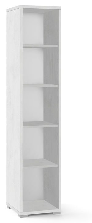 Libreria a Giorno 39x182x41 cm Ossido Bianco