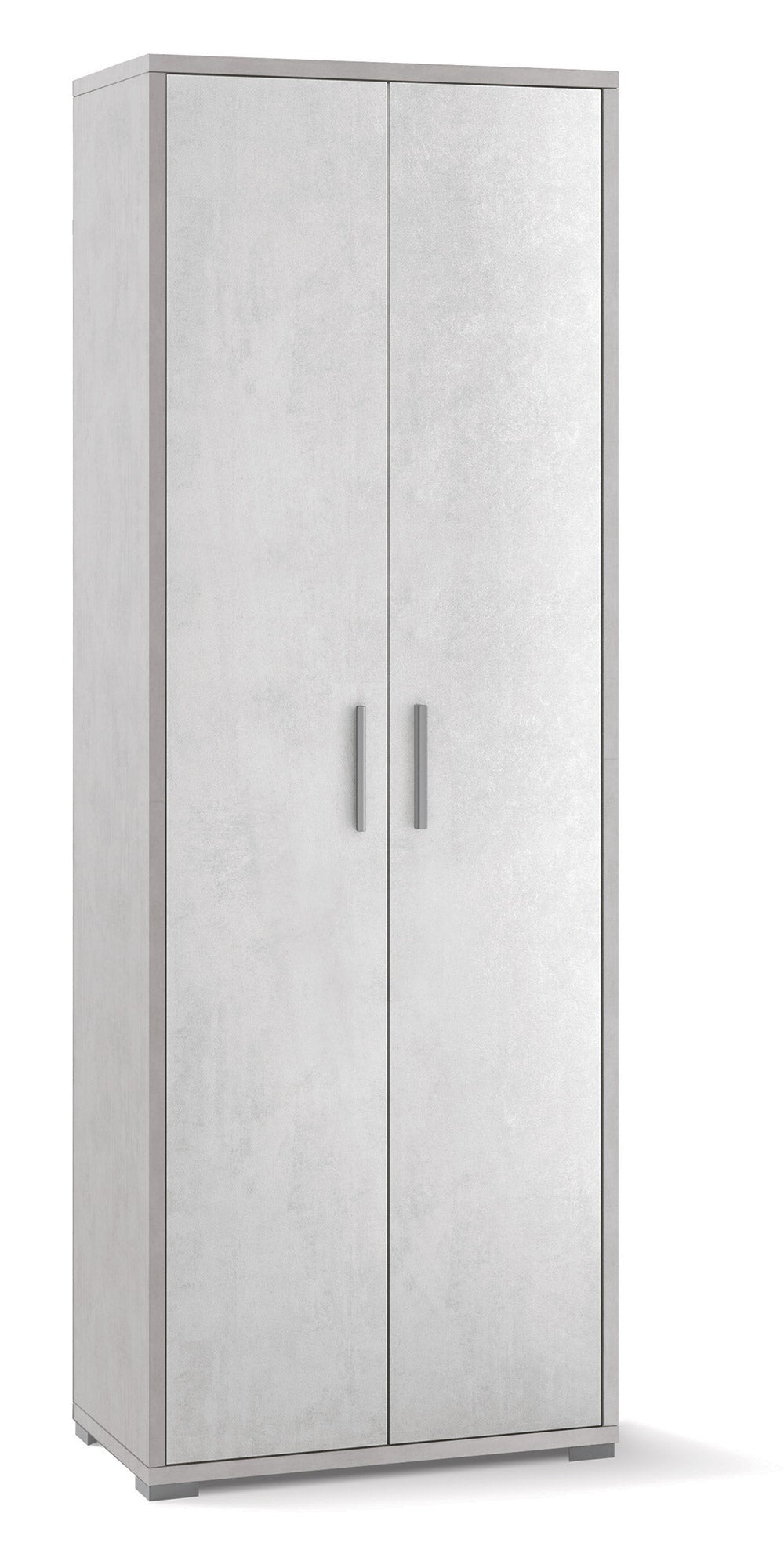 Armadio 2 Ante 71x199x41 cm Ossido Bianco