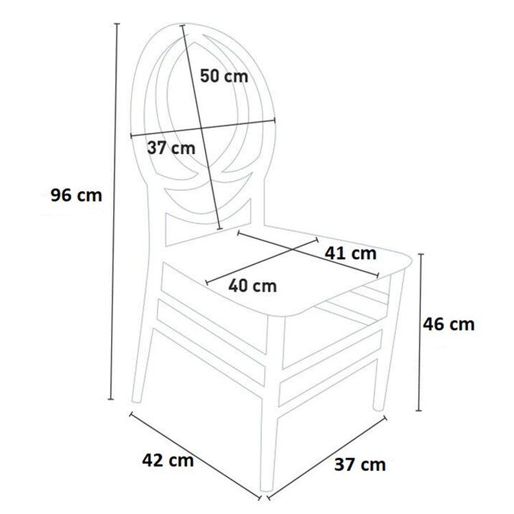 Sedia bianca con cuscino similpelle new phoenix in plastica monoblocco 