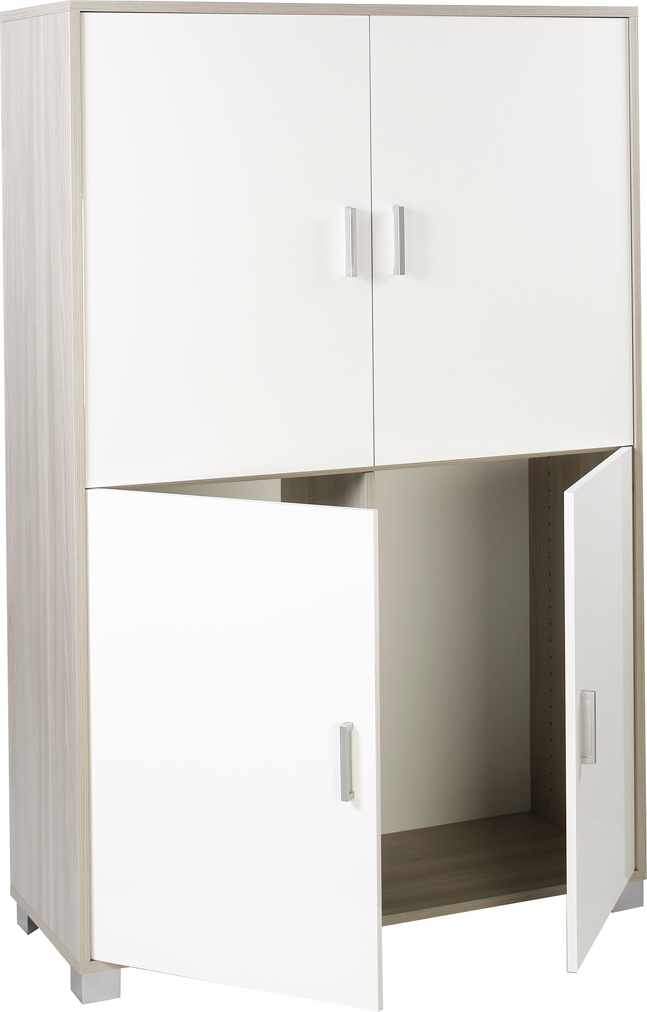 Mobile 4 Ante 107x162x41 cm Olmo Chiaro/Bianco Fiammato